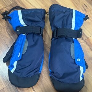 American Eagle Outfitters Blue and Black Men's Gloves